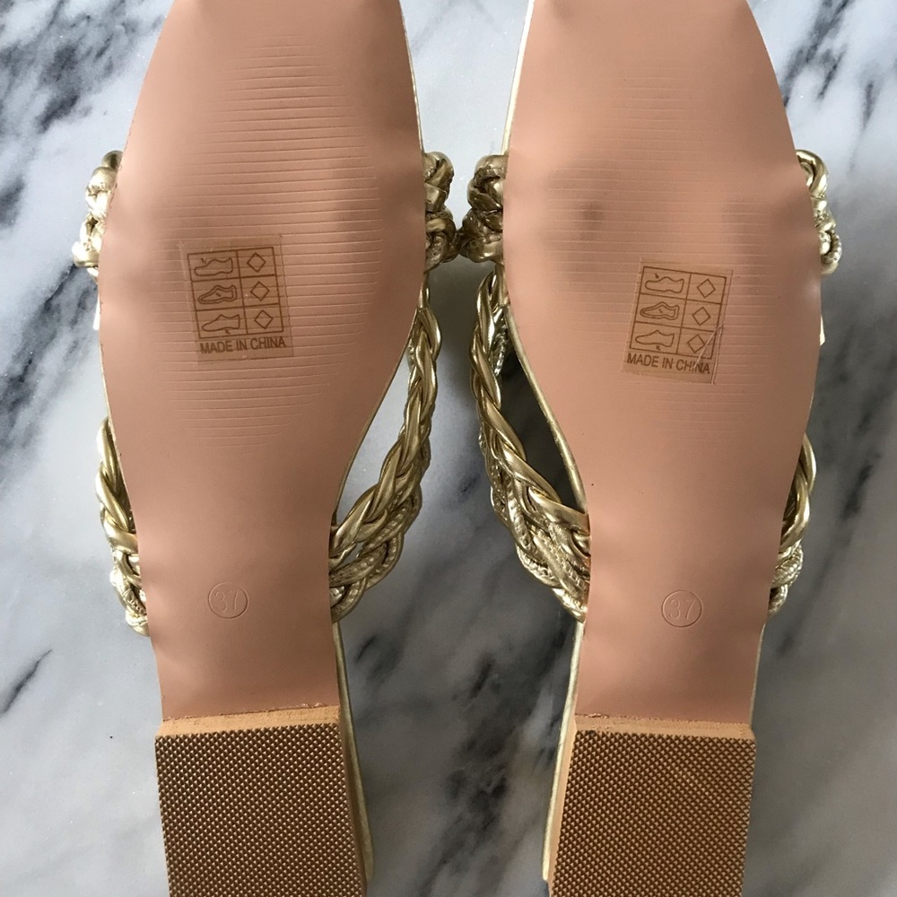 Gold Sandals - Picture 3 of 4